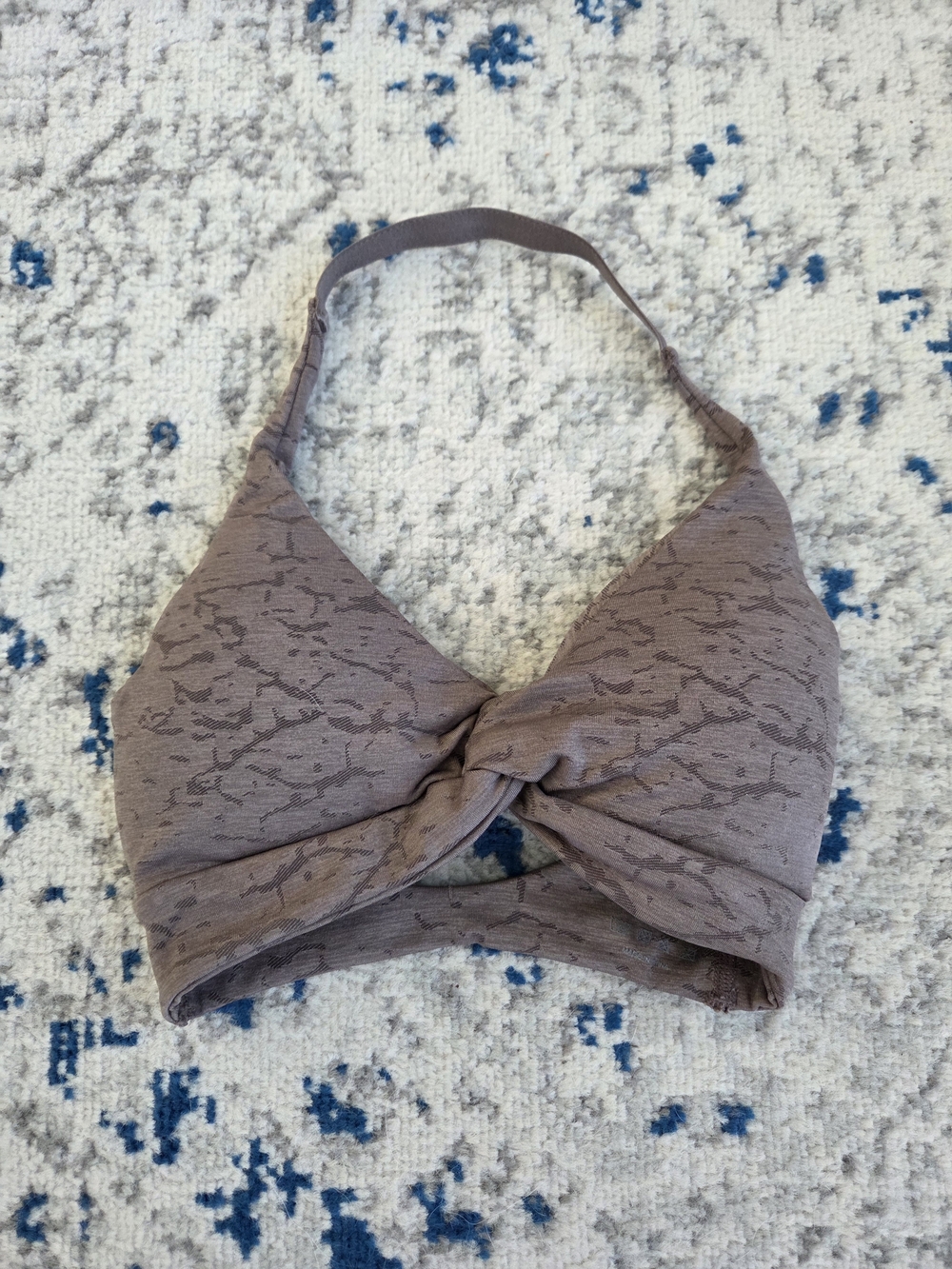 Navigation Women's Taupe Knot-Front Bralette Size Med